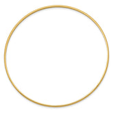 14k 2mm Solid Polished Half-Round Slip-On Round Bangle Bracelet
